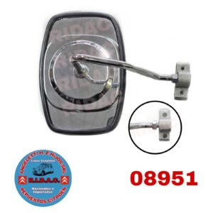 ESPEJO EXTERIOR MEHARI CROMADO BRAZO SINCADO ORIGINAL | Codigo Ridac: 08951