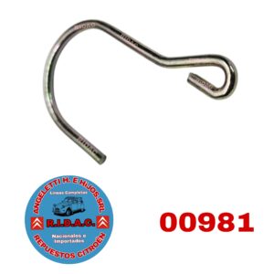 GANCHO DE FILTRO DE AIRE CORTO 2CV | Codigo Ridac: 00981