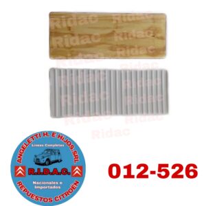 TAPA RESPALDO MEHARI BLANCO | Codigo Ridac: 012-526