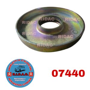 TOPE ELASTICO DE SUSPENSIÓN 2CV CHAPA SOLA | Codigo Ridac: 07440