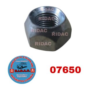 TUERCA AMORTIGUADOR 12mm x 15mm | Codigo Ridac: 07650