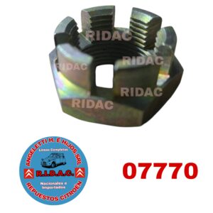 TUERCA PUNTA DE EJE 2CV Y 3CV DELANTERA | Codigo Ridac: 07770