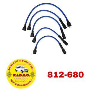 CABLE DE BUJIAS R4 / R6 / R12 JUEGO | Codigo Ridac: 812-680