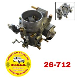 CARBURADOR RENAULT 4S | Codigo Ridac: 26712