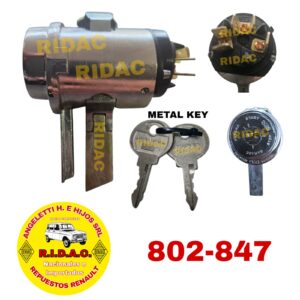 CONMUTADOR RENAULT 4/6 5 PALAS, LLAVE METALICA | Codigo Ridac: 802-847