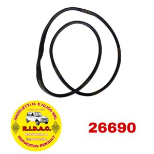GOMA CRISTAL PARABRISAS RENAULT 4L | Codigo Ridac: 26690