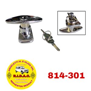 MANIJA BAUL R4L COMPLETA CROMADA | Codigo Ridac: 814-301