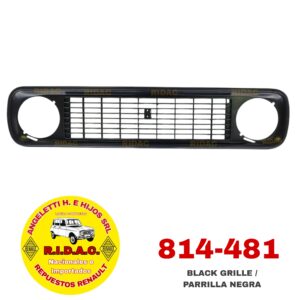 PARRILLA R4 2DA PARTE NEGRO PLASTICO | Codigo Ridac: 814-481