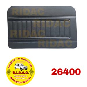 TAPIZADO PUERTA DELANTERA DERECHA R4 NEGRO | Codigo Ridac: 26400