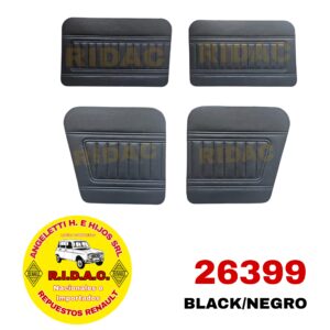 TAPIZADO PUERTA R4 JUEGO X4 NEGRO | Codigo Ridac: 26399