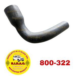TUBO DE GOMA DE BOMBA DE AGUA RAD INFERIOR RENAULT DAUPHINE / GORDINI | Codigo Ridac: 800-322
