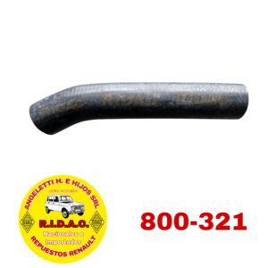 TUBO DE GOMA RADIADOR DE AGUA RENAULT DAUPHINE | Codigo Ridac: 800-321