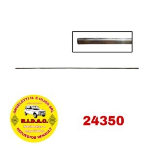 BAGUETA DE PUERTA RENAULT 4 IZQ/DER DELANTERA ACERO INOXIDABLE | Codigo Ridac: 24350