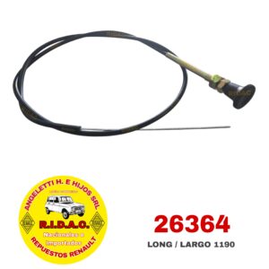 CABLE CEBADOR RENAULT 4S LARGO 1190 | Codigo Ridac: 26364