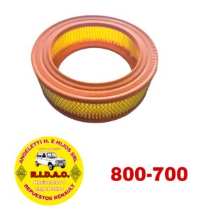 FILTRO DE AIRE RENAULT 4S | Codigo Ridac: 800-700