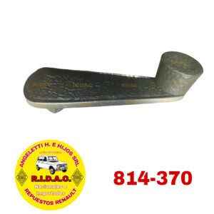 MANIJA LEVANTA CRISTAL RENAULT 12 / 6 NEGRA | Codigo Ridac: 814-370