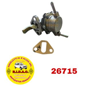 BOMBA DE COMBUSTIBLE RENAULT 4S / 6 (1976 A 1984) | Codigo Ridac: 26715