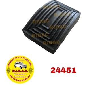 CUBRE PEDAL FRENO Y EMBRAGUE DAUPHINE | Codigo Ridac: 24451