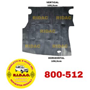 ALFOMBRA DE BAUL / MALETERO RENAULT 12 | Codigo Ridac: 800-512