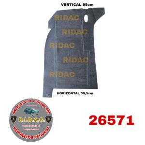 ALFOMBRA DE GOMA DELANTERA IZQUIERDA 504 | Codigo Ridac: 26571