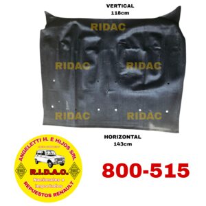 ALFOMBRA TRASERA RENAULT 12 5 VEL. C/ZOCALO | Codigo Ridac: 800-515