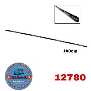 BAGUETA ZOCALO 3CV NEGRO | Codigo Ridac: 12780