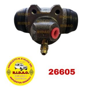 CILINDRO DE RUEDA RENAULT 4L/4F/4S 64 A 86 DEL DER | Codigo Ridac: 26605