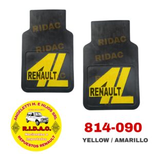 GUARDAFANGO TRASERO RENAULT 4L JGO AMARILLO | Codigo Ridac: 814-090