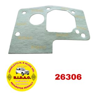 JUNTA BLOCK BOMBA DE AGUA RENAULT 4 | Codigo Ridac: 26306