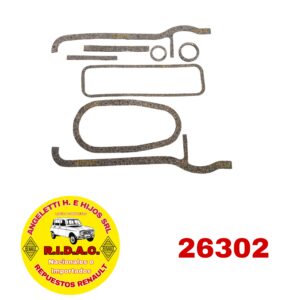 JUNTA CORCHO RENAULT 4 JUEGO | Codigo Ridac: 26302