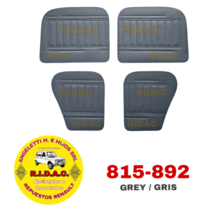 TAPIZADO RENAULT GORDINI X4 GRIS | Codigo Ridac: 815-892