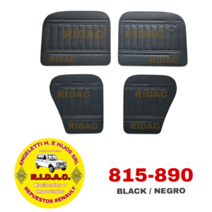 TAPIZADO RENAULT GORDINI X4 NEGRO | Codigo Ridac: 815-890