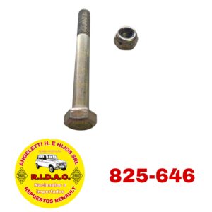 TORNILLO SUPERIOR SOPORTE PARRILLA DELANTERA R4/R6 C/TUERCA | Codigo Ridac: 825-646