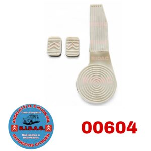 KIT CUBRE PEDAL 3CV COLOR BLANCO | Codigo Ridac: 00604