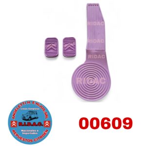 KIT CUBRE PEDAL 3CV COLOR VIOLETA | Codigo Ridac: 00609