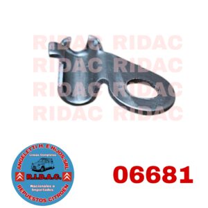 PLAQUETA CABLE FRENO DE MANO DER | Codigo Ridac: 06681