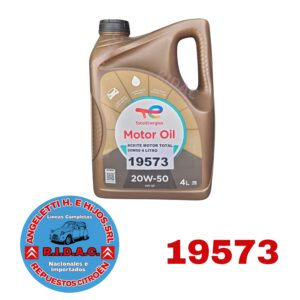 ACEITE DE MOTOR TOTAL 20W50 4 LITROS | Codigo Ridac: 19573