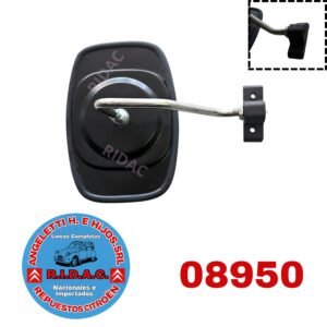ESPEJO EXTERIOR MEHARI NEGRO BRAZO SINCADO Y BASE PLASTICA | Codigo Ridac: 08950