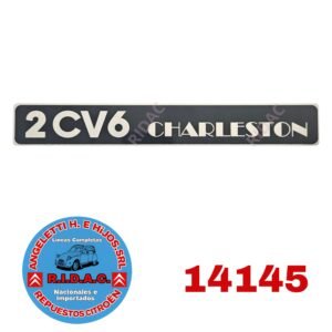 INSIGNIA 2CV6 CHARLESTON ALUMINIO NEGRO | Codigo Ridac: 14145