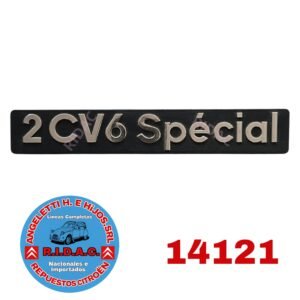 INSIGNIA 2CV6 SPECIAL NEGRO Y CROMADO | Codigo Ridac: 14121