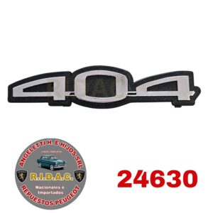 INSIGNIA 404 AUTOADHESIVA PLASTICA | Codigo Ridac: 24630