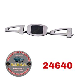 INSIGNIA 404 PLASTICA C/PERNOS | Codigo Ridac: 24640