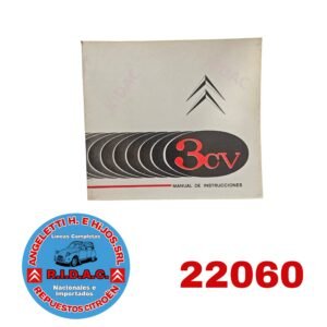 MANUAL DE USUARIO 3CV | Codigo Ridac: 22060