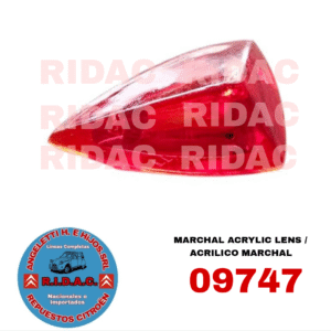 PLASTICO ACRILICO ROJO S/CASCO 2CV MARCHAL IMP | Codigo Ridac: 09747