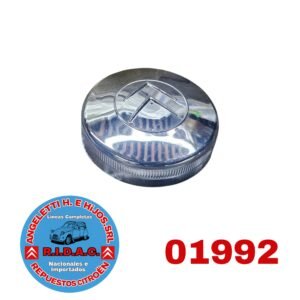 TAPA TANQUE DE COMBUSTIBLE 2CV / 3CV PLASTICA CROMADA | Codigo Ridac: 01992